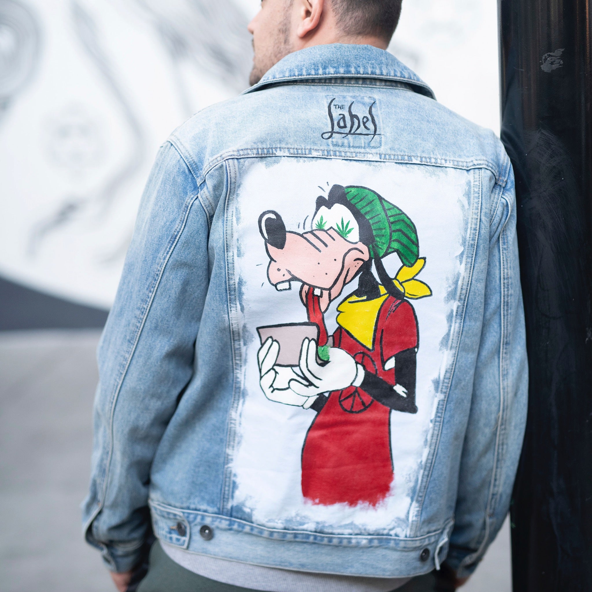 Jacket Men's Custom Painted Denim Jackets Painted Denim Jacket